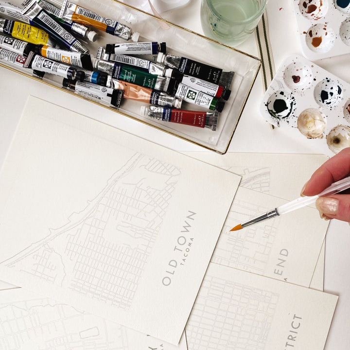 Paper Luxe Workshop Watercolor Your Town / Tacoma Neighborhood - Thursday, 4/23/26