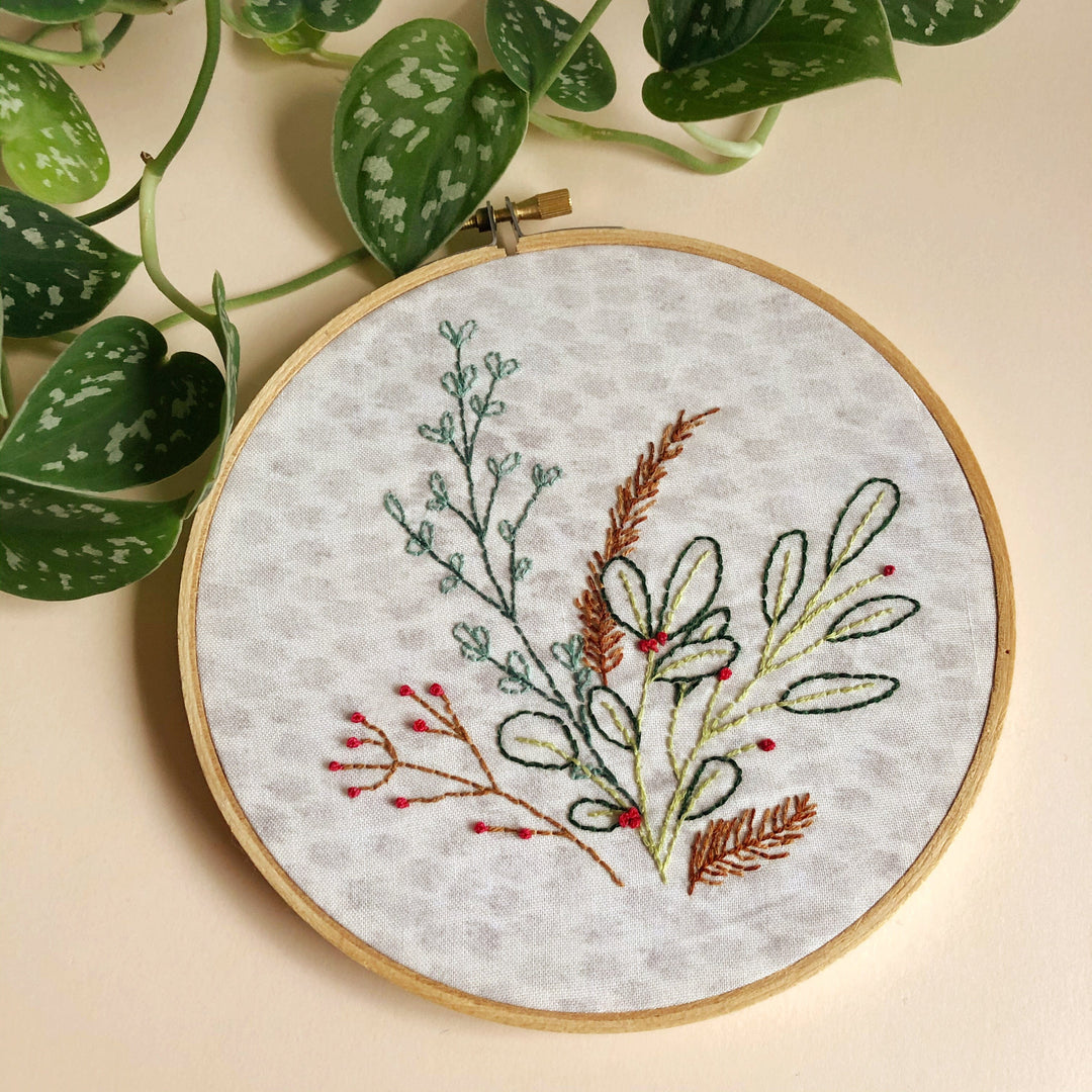 Paper Luxe Workshop Winter Botanical Embroidery Basics - Wednesday, 11/20/24