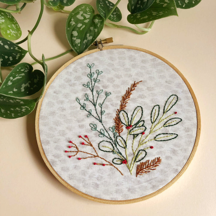 Paper Luxe Workshop Winter Botanical Embroidery Basics - Wednesday, 11/20/24