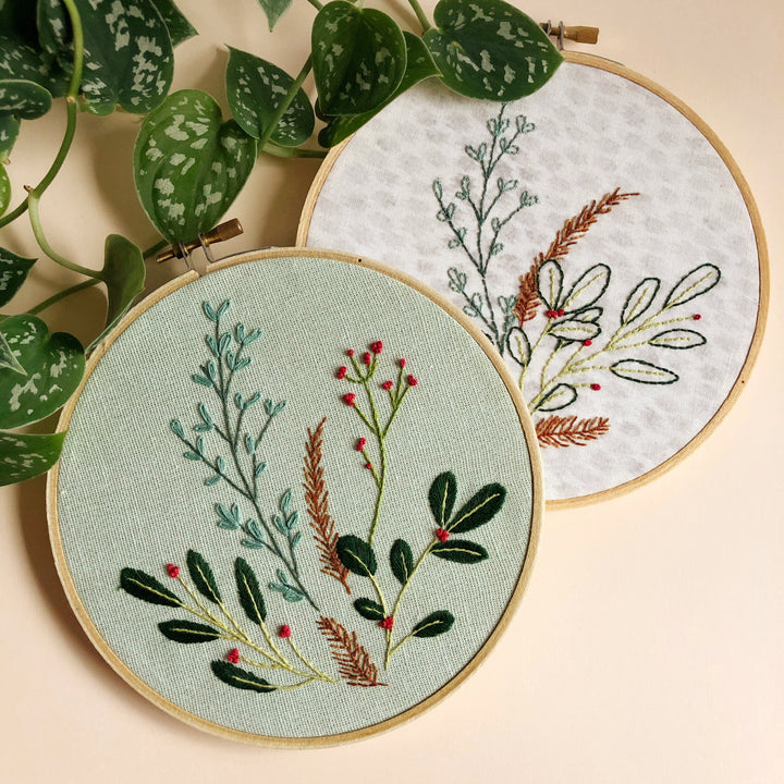 Paper Luxe Workshop Winter Botanical Embroidery Basics - Wednesday, 11/20/24