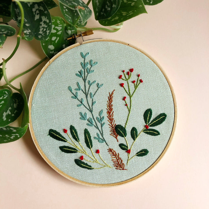 Paper Luxe Workshop Winter Botanical Embroidery Basics - Wednesday, 11/20/24