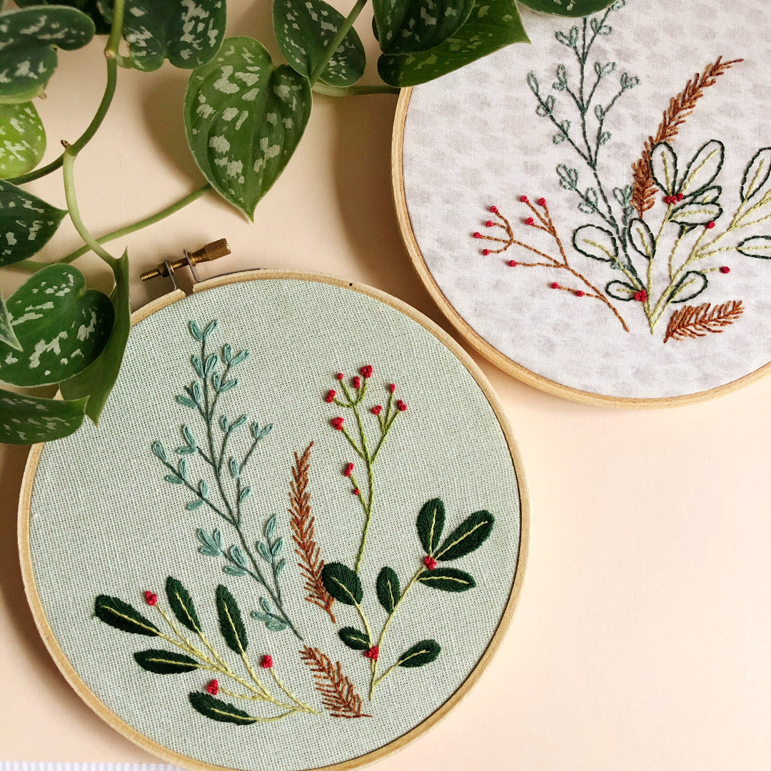 Paper Luxe Workshop Winter Botanical Embroidery Basics - Wednesday, 11/20/24