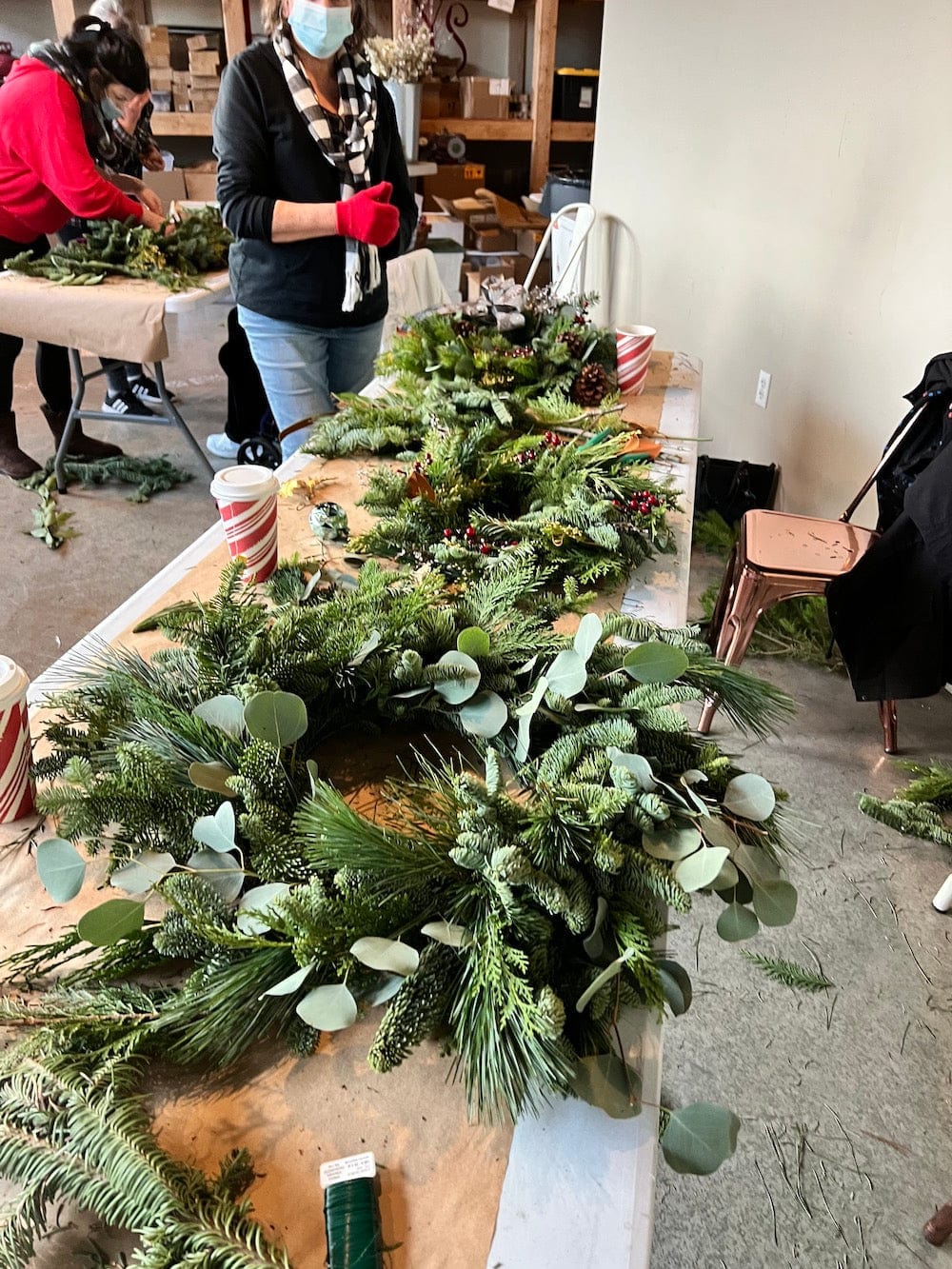 Paper Luxe Workshop Wreath Making Workshop in Gig Harbor - Sunday, 12/3/23