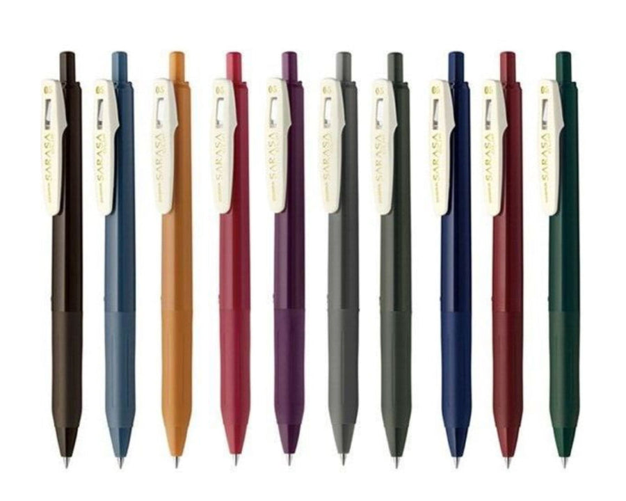 Paper Luxe Zebra Sarasa Clip Gel Pen - Vintage Colors | 0.5mm