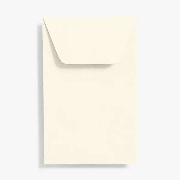 Paper Source Paper Luxe White #1 Baby (Coin) Envelope - Pack of 10
