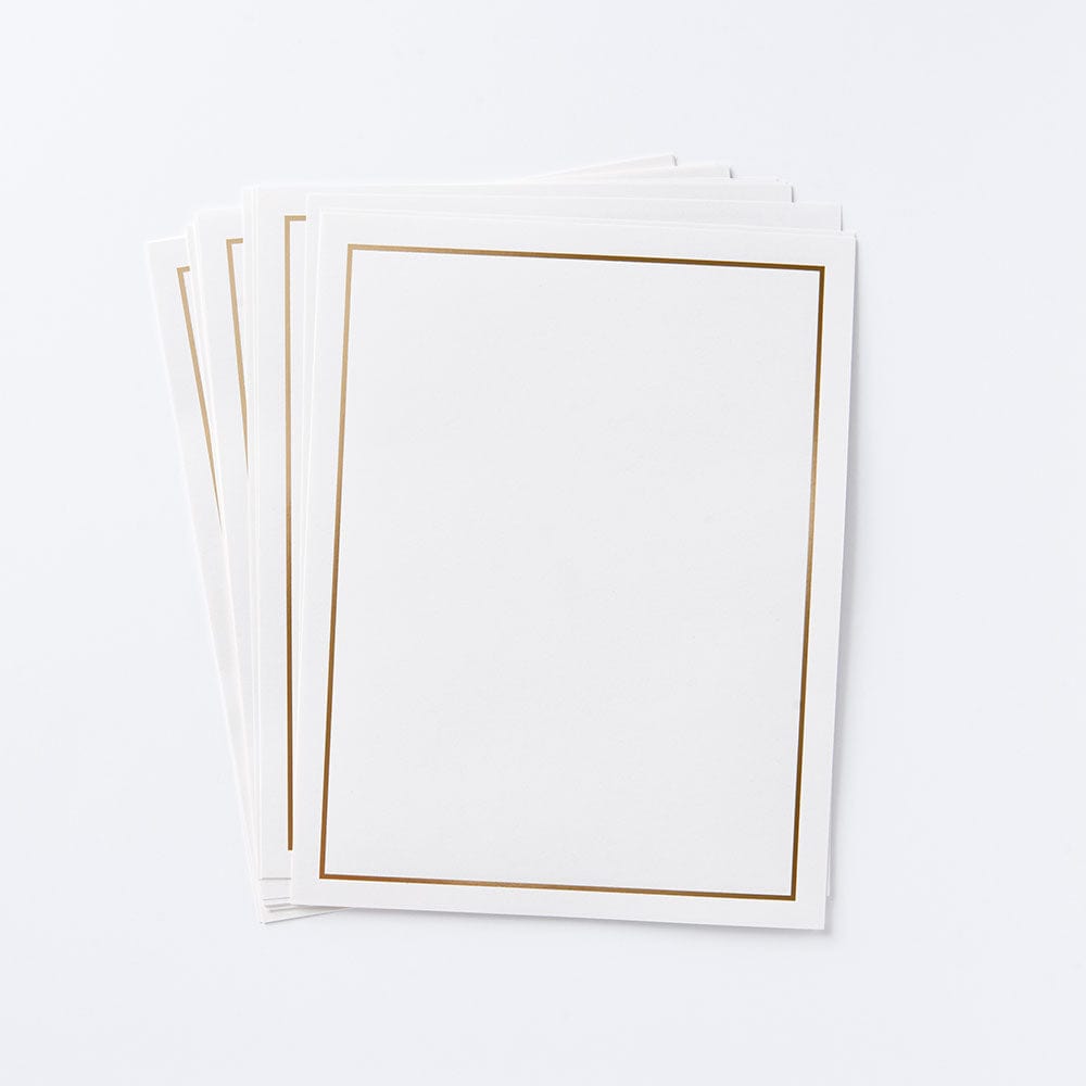 Paper Source Paper Pack Foil 8.5 X 11 Classic Gold Foil Border