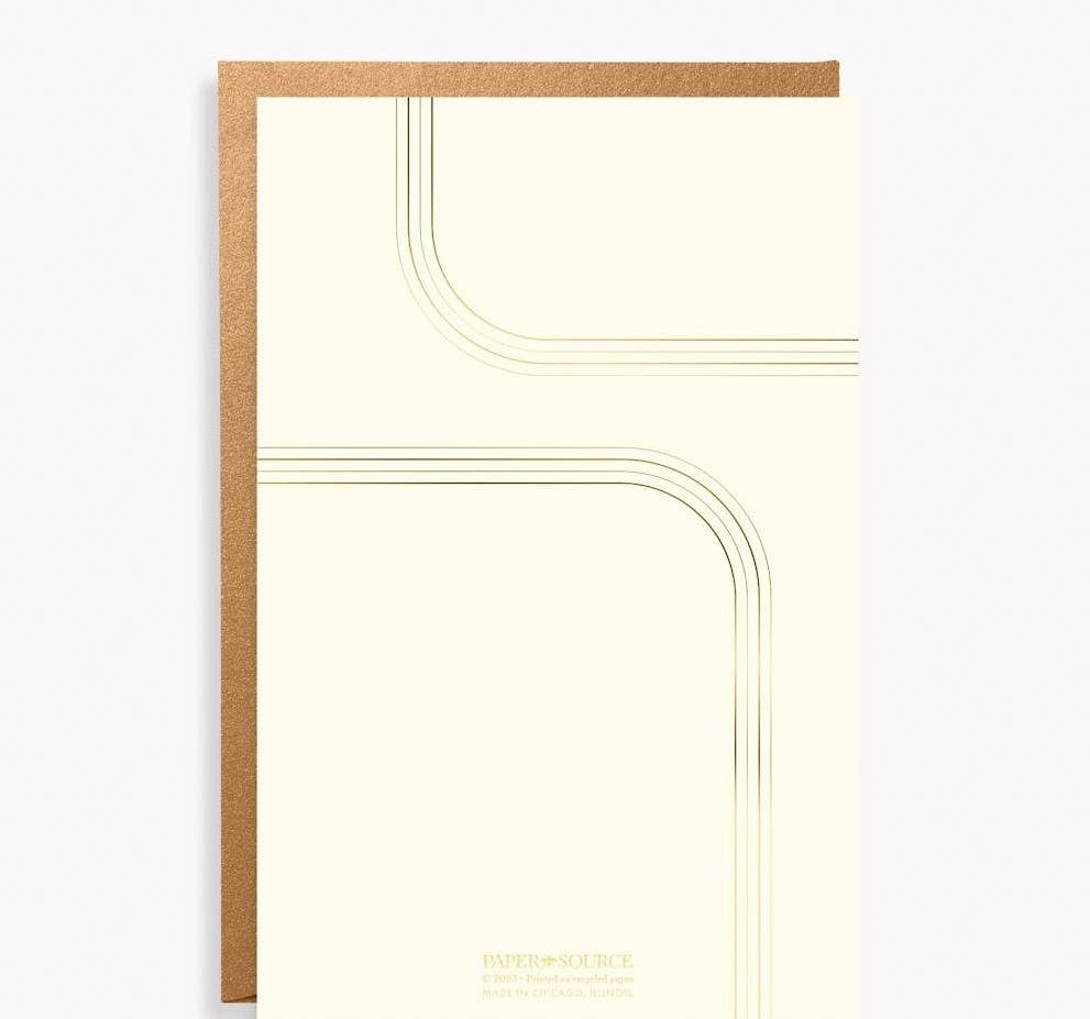 Paper Source Party Modern Minimal Gold Fill-In Invitations