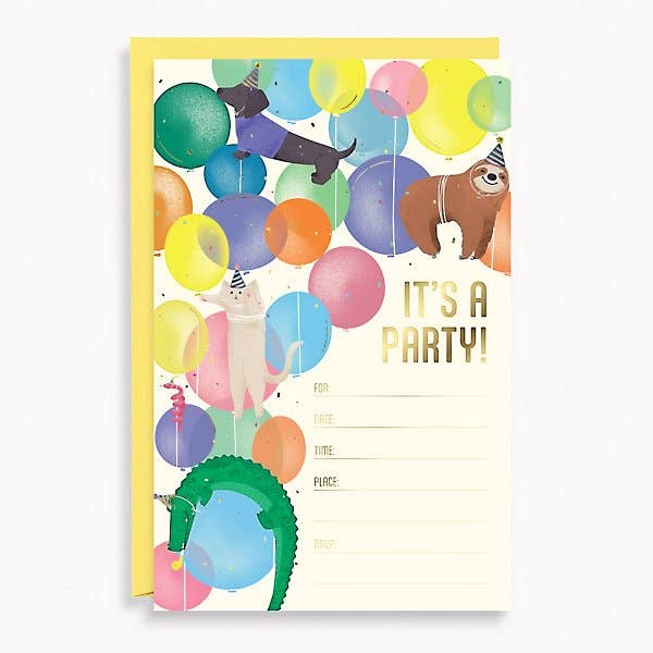 Paper Source Party Party Animals Birthday Invitation