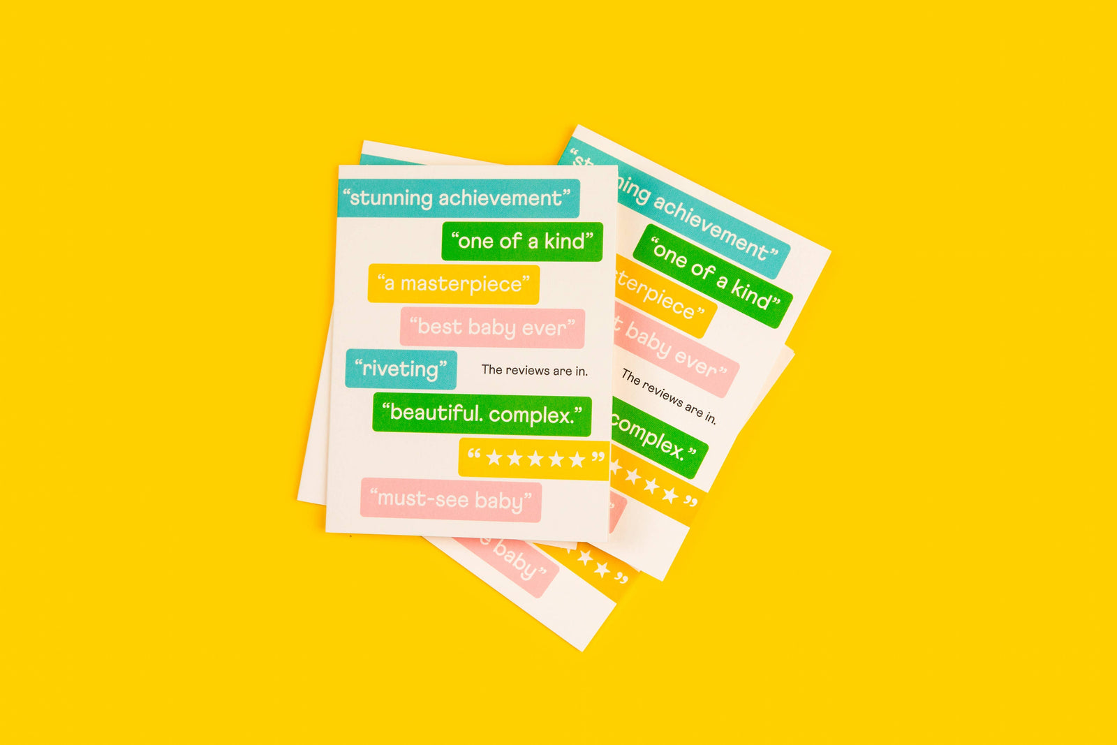 paper&stuff Card Baby Reviews Greeting Card