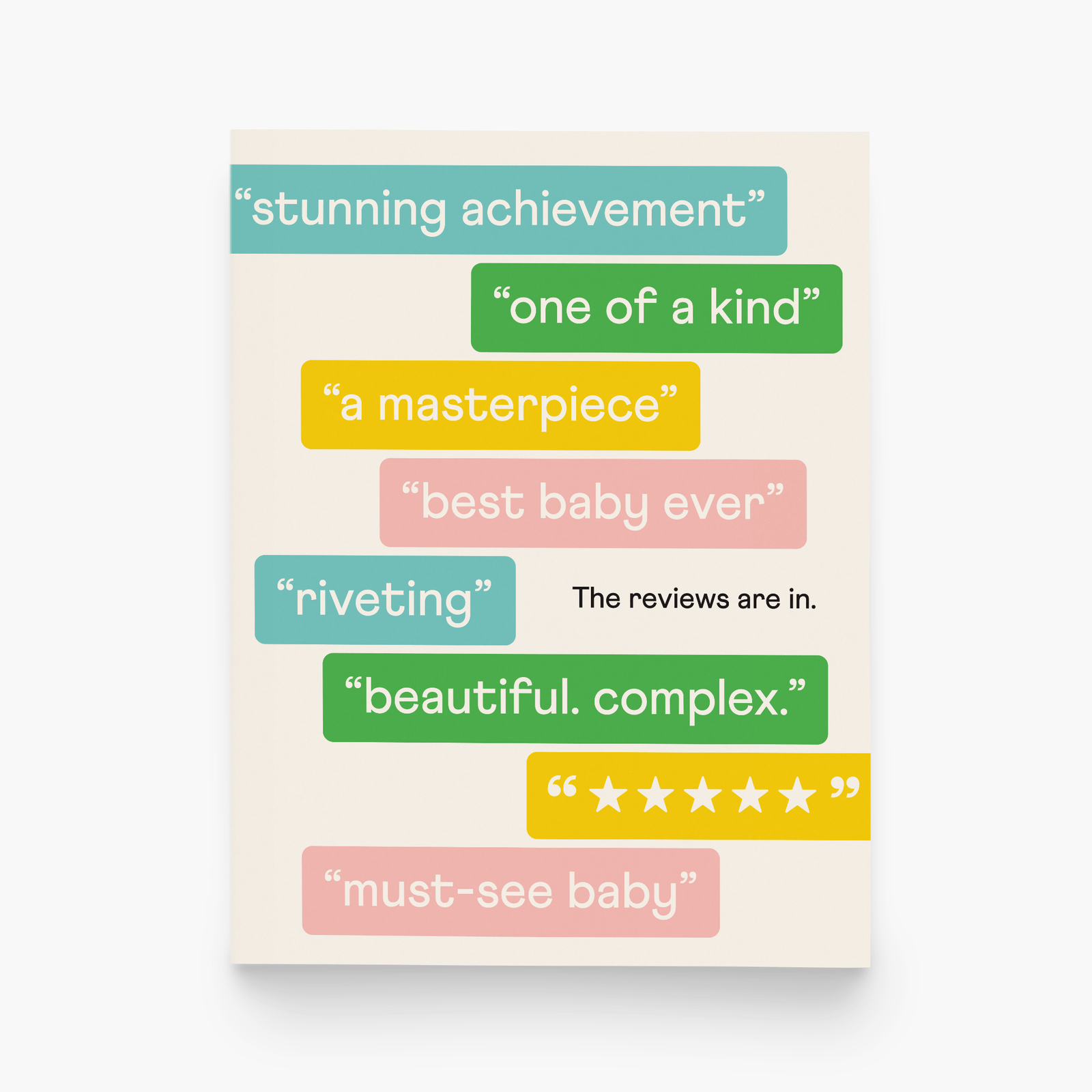 paper&stuff Card Baby Reviews Greeting Card