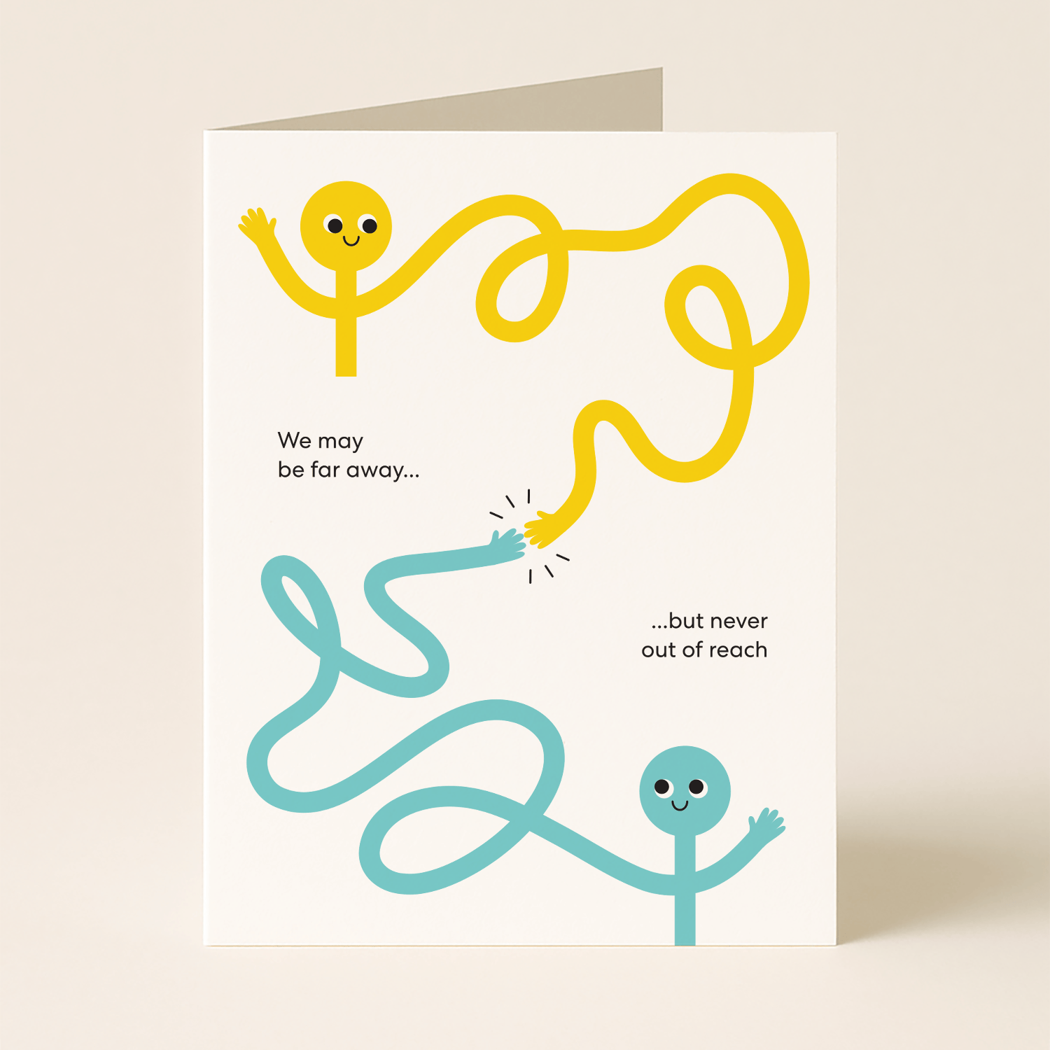 paper&stuff Cards Long Distance Friendship Card – Never Out of Reach