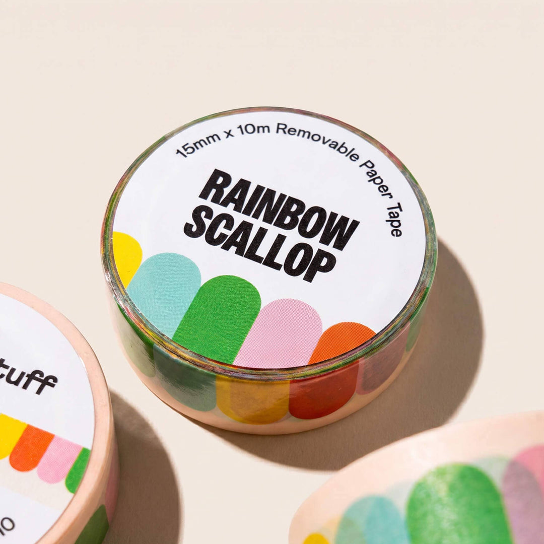 paper&stuff paper Rainbow Scallop Washi Tape