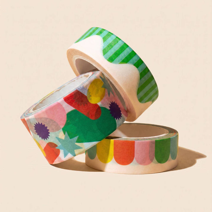 paper&stuff paper Rainbow Scallop Washi Tape