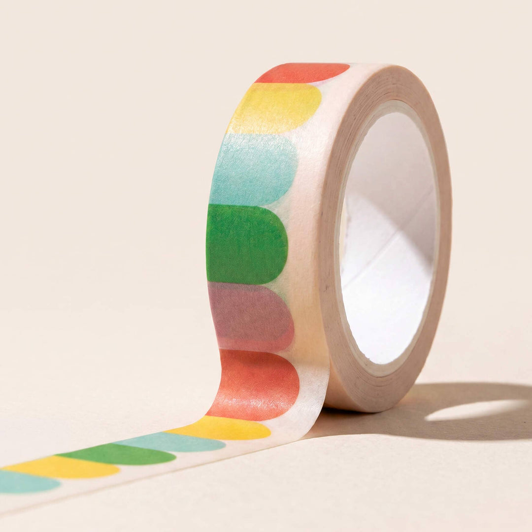 paper&stuff paper Rainbow Scallop Washi Tape