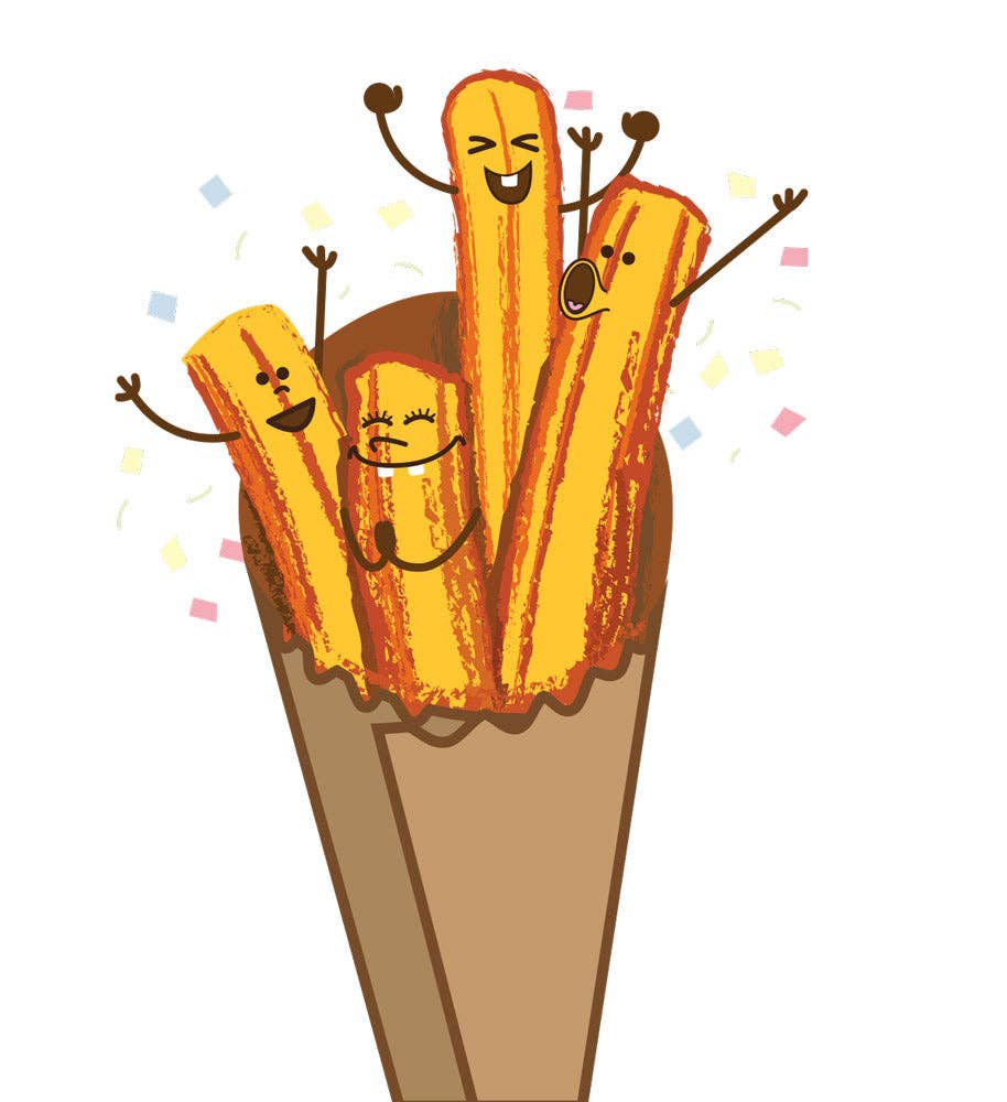 Paper Tacos® Card Adorable Churro-Themed Birthday Greeting