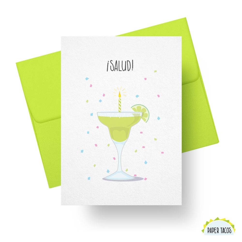 Paper Tacos® Card Margarita Birthday