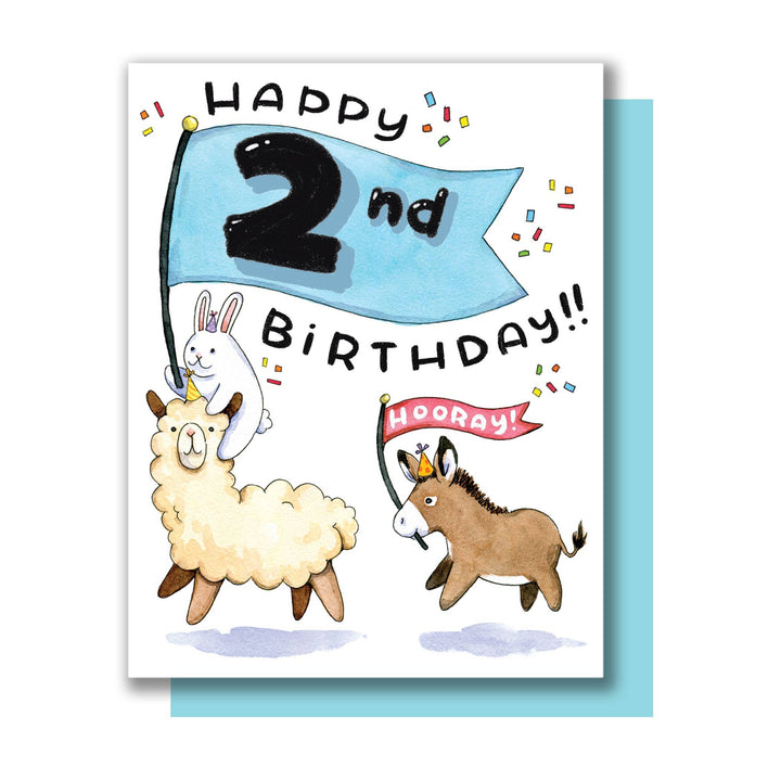 Paper Wilderness birthday card Happy 2nd Birthday Card