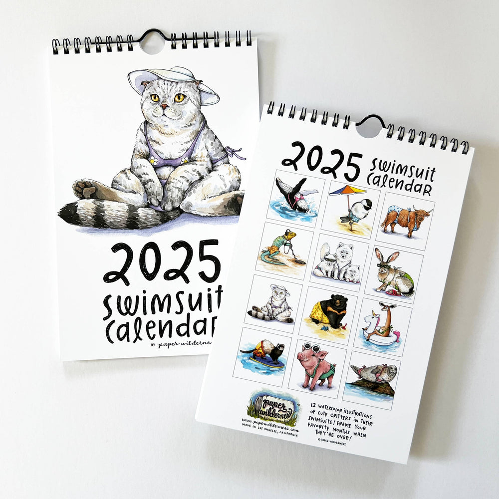 Paper Wilderness Calendar 2025 Swimsuit Calendar