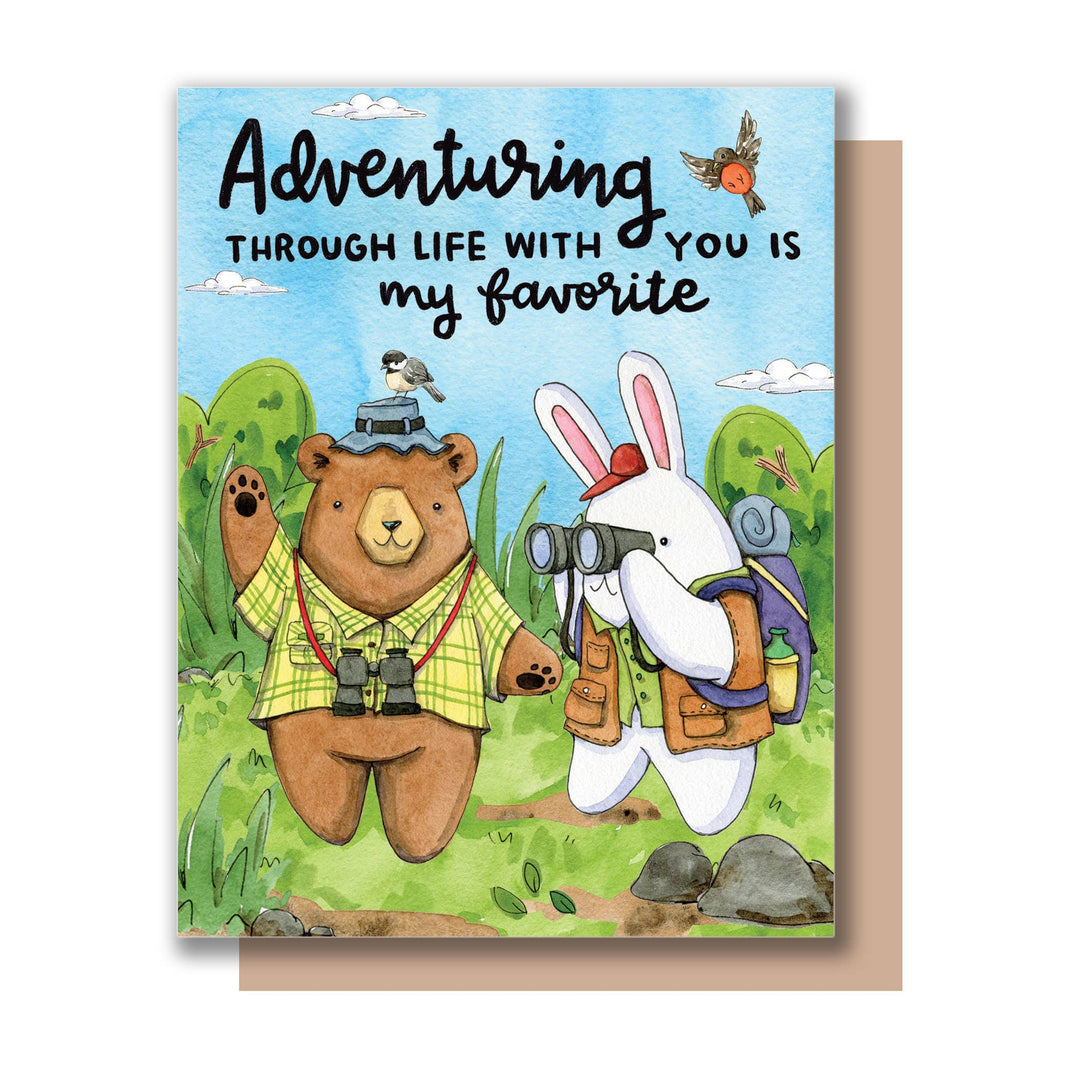 Paper Wilderness Cards Adventuring Through Life With You Is My Favorite Love Card