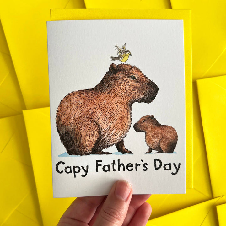 Paper Wilderness Cards Capybara Capy Happy Father's Day Card