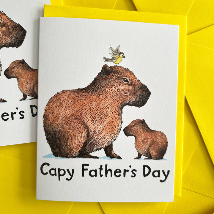 Paper Wilderness Cards Capybara Capy Happy Father's Day Card