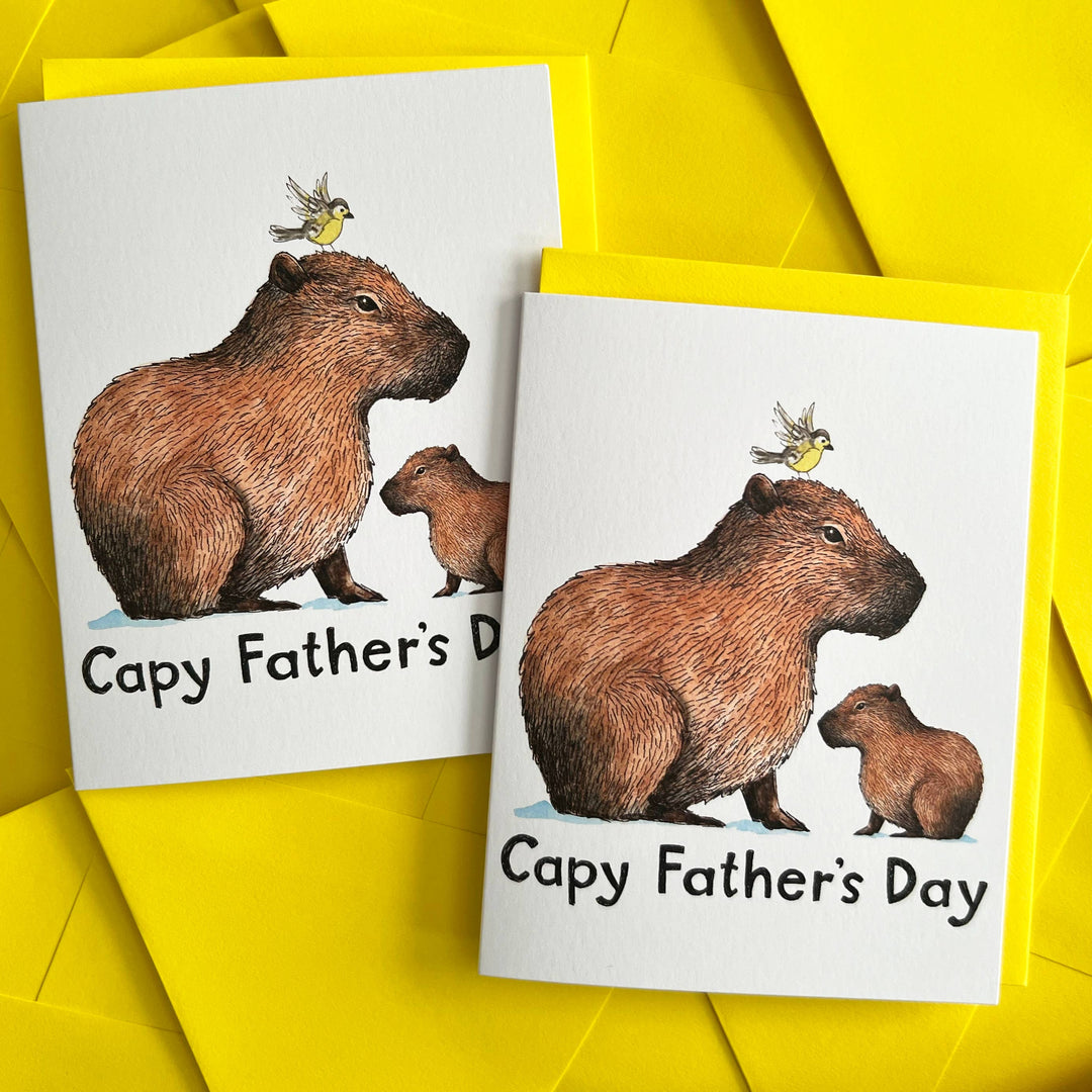 Paper Wilderness Cards Capybara Capy Happy Father's Day Card