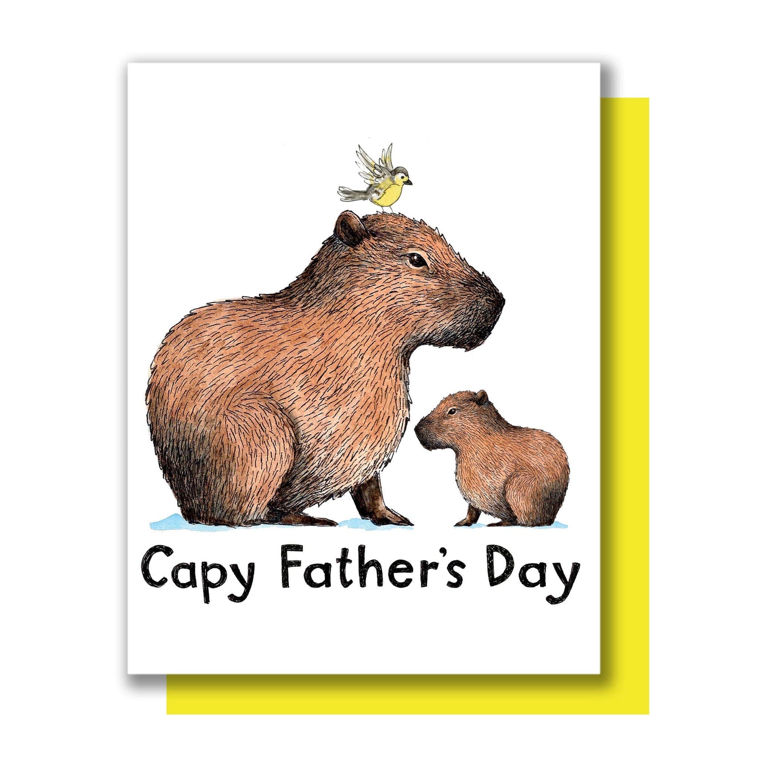 Paper Wilderness Cards Capybara Capy Happy Father's Day Card
