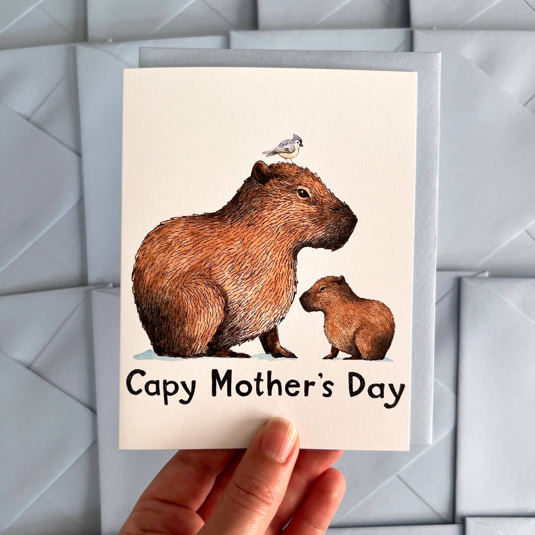 Paper Wilderness Cards Capybara Capy Happy Mother's Day Card
