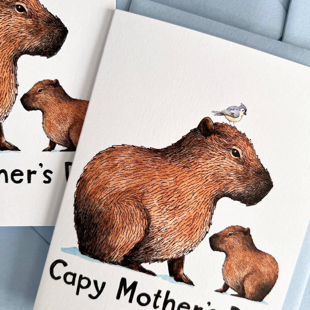 Paper Wilderness Cards Capybara Capy Happy Mother's Day Card