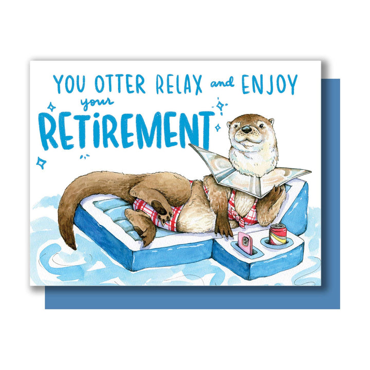 Paper Wilderness retirement card Enjoy Your Retirement Otter Card