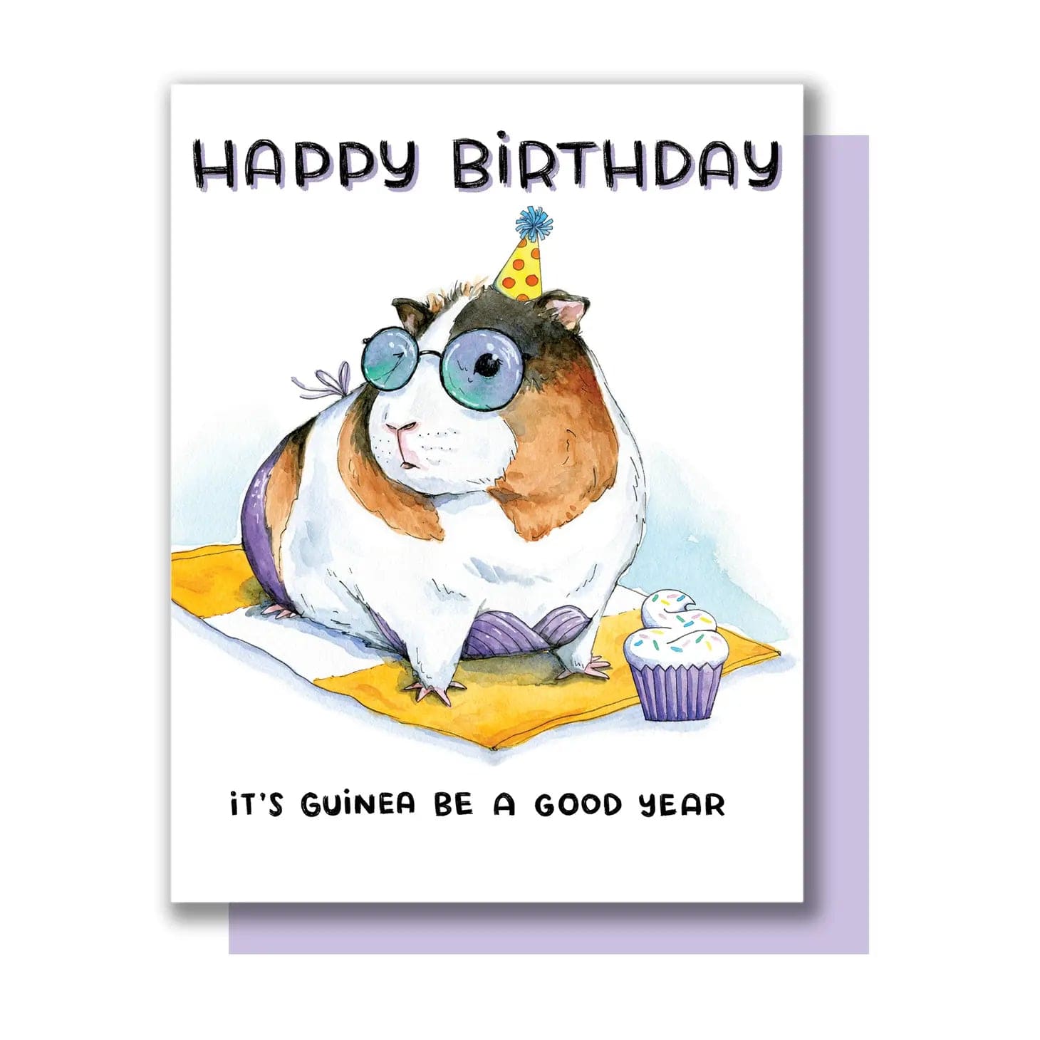 Paper Wilderness Single Card Guinea Pig Birthday Card