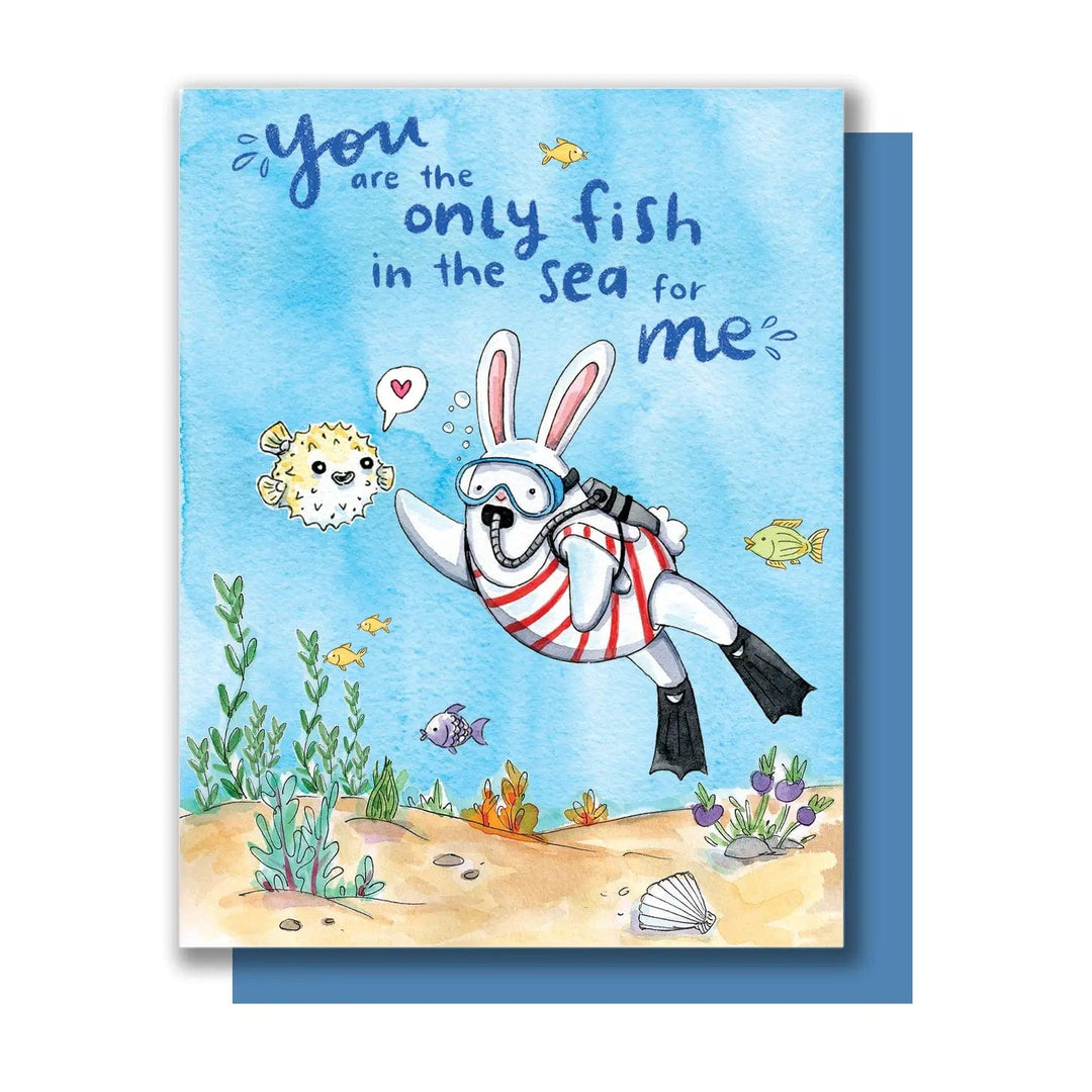 Paper Wilderness Single Card The Only Fish In The Sea For Me Love Card