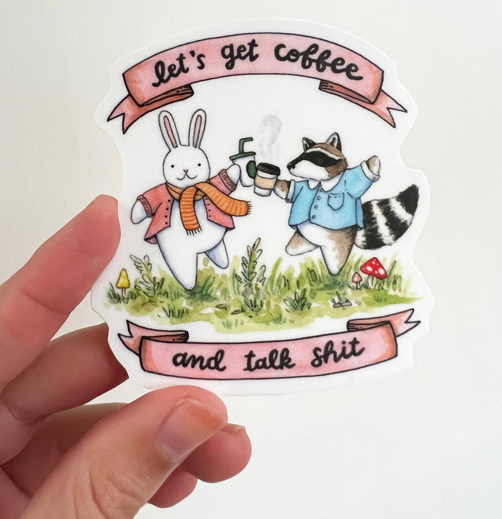 Paper Wilderness Sticker Coffee And Talking Shit Sticker
