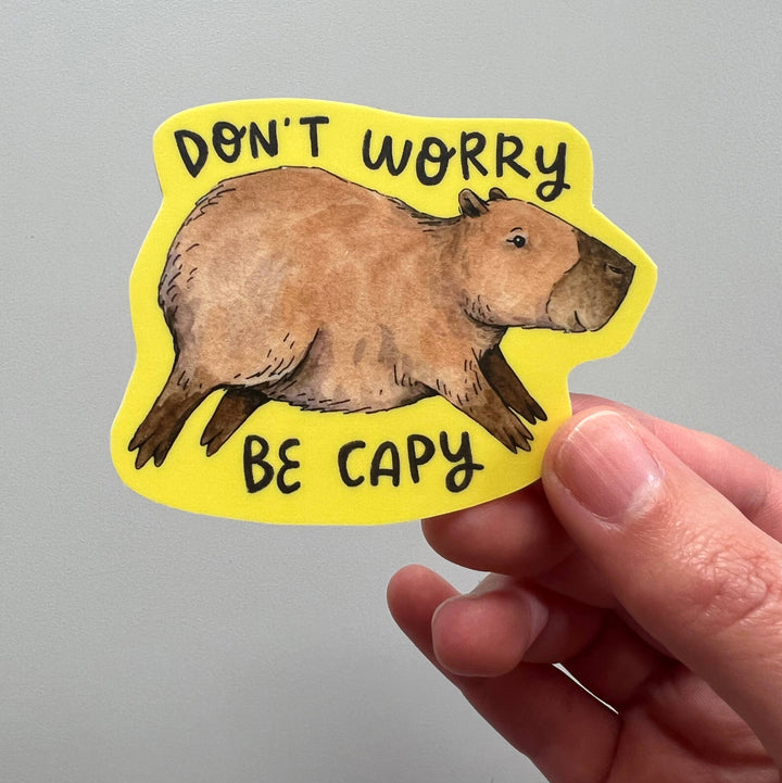 Paper Wilderness Sticker Don't Worry Be Capy Capybara Sticker