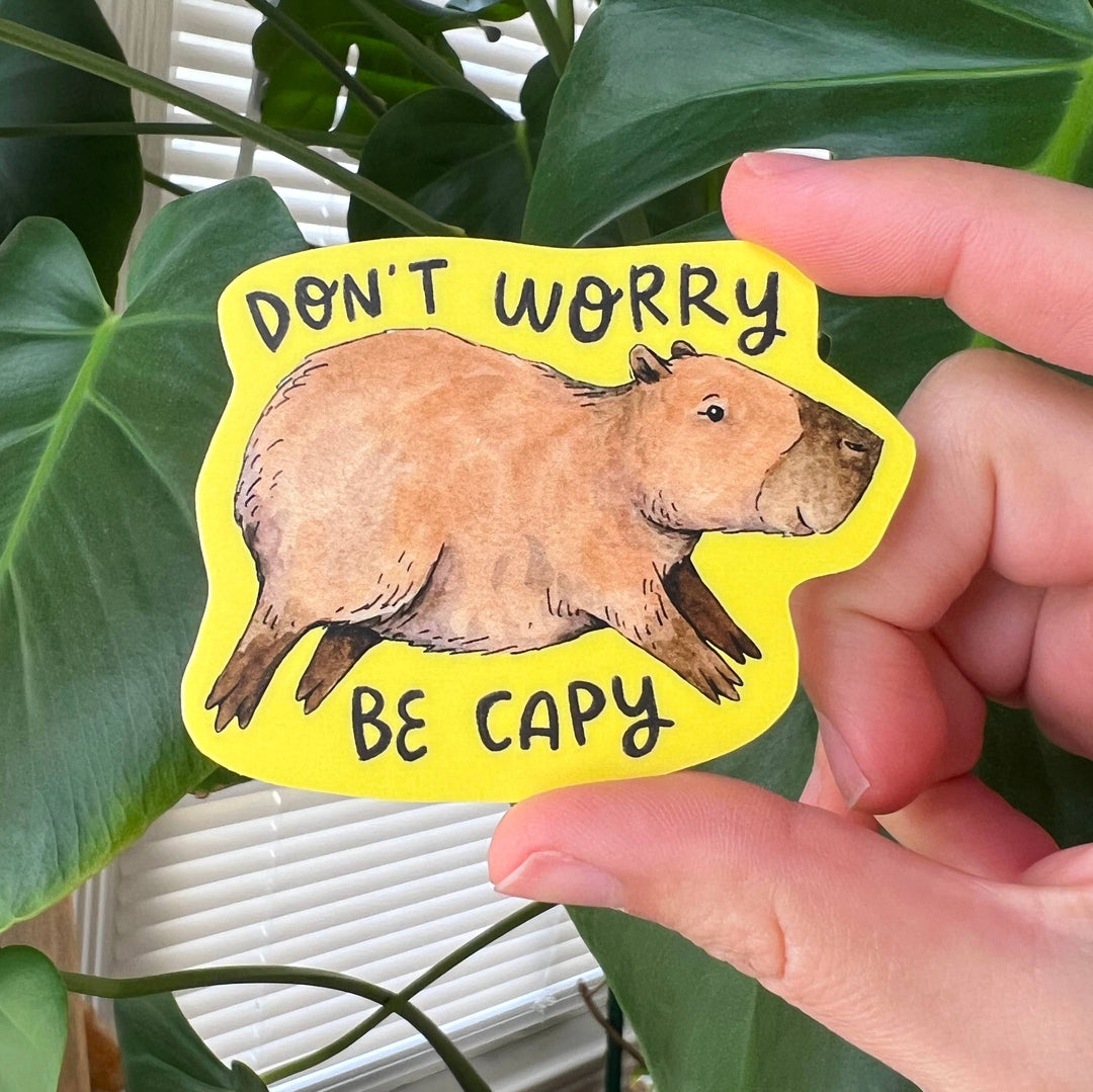 Paper Wilderness Sticker Don't Worry Be Capy Capybara Sticker