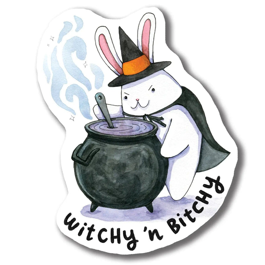 Paper Wilderness Sticker Witchy N' Bitchy Bunny Halloween Sticker