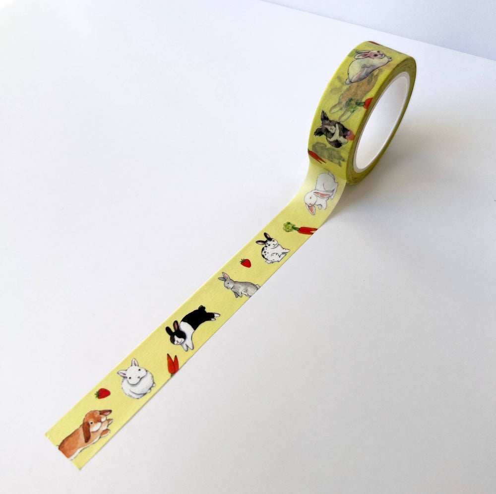 Paper Wilderness washi tape Bunches of Bunnies 15mm Washi Tape