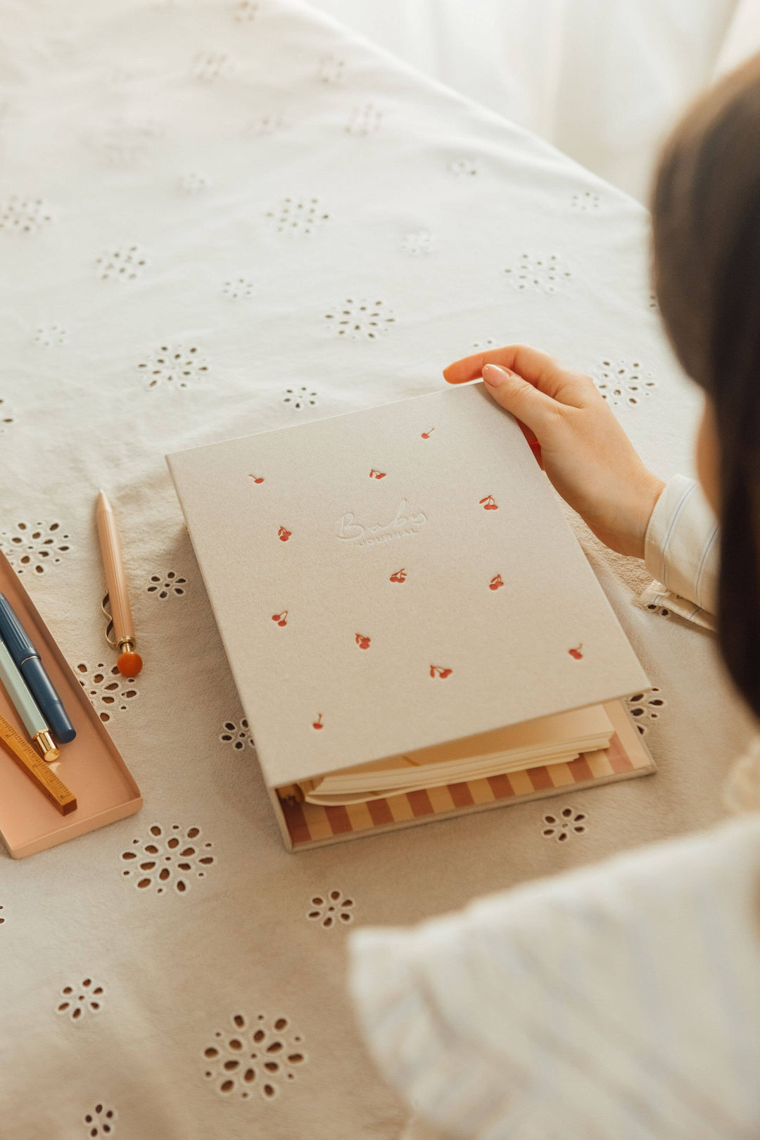 Papier Baby Baby Binder-Folio - Cherries