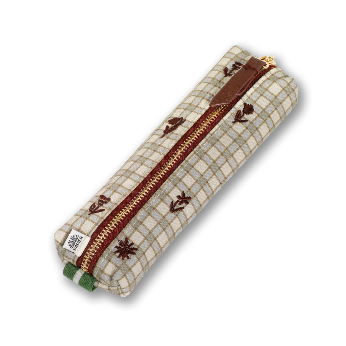 Papier Fashion Elastic Pen Pouch - Garden Grid