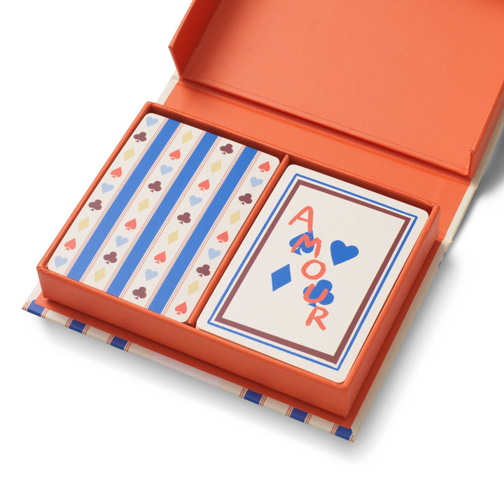 Papier Gifts Playing Cards, Set of 2 - Suits & Stripes