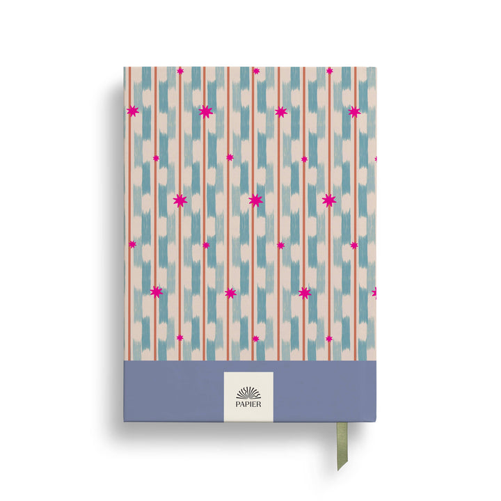 Papier paper Guided Finance Planner, Foiled A5 Hardcover - Starry Ikat