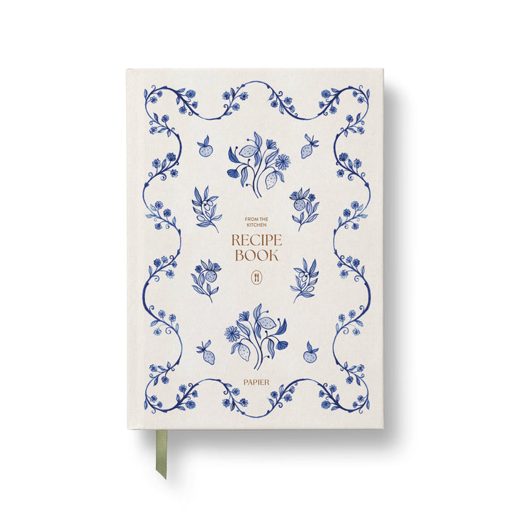 Papier paper Guided Recipe Journal, A5 Hardcover - Ceramic