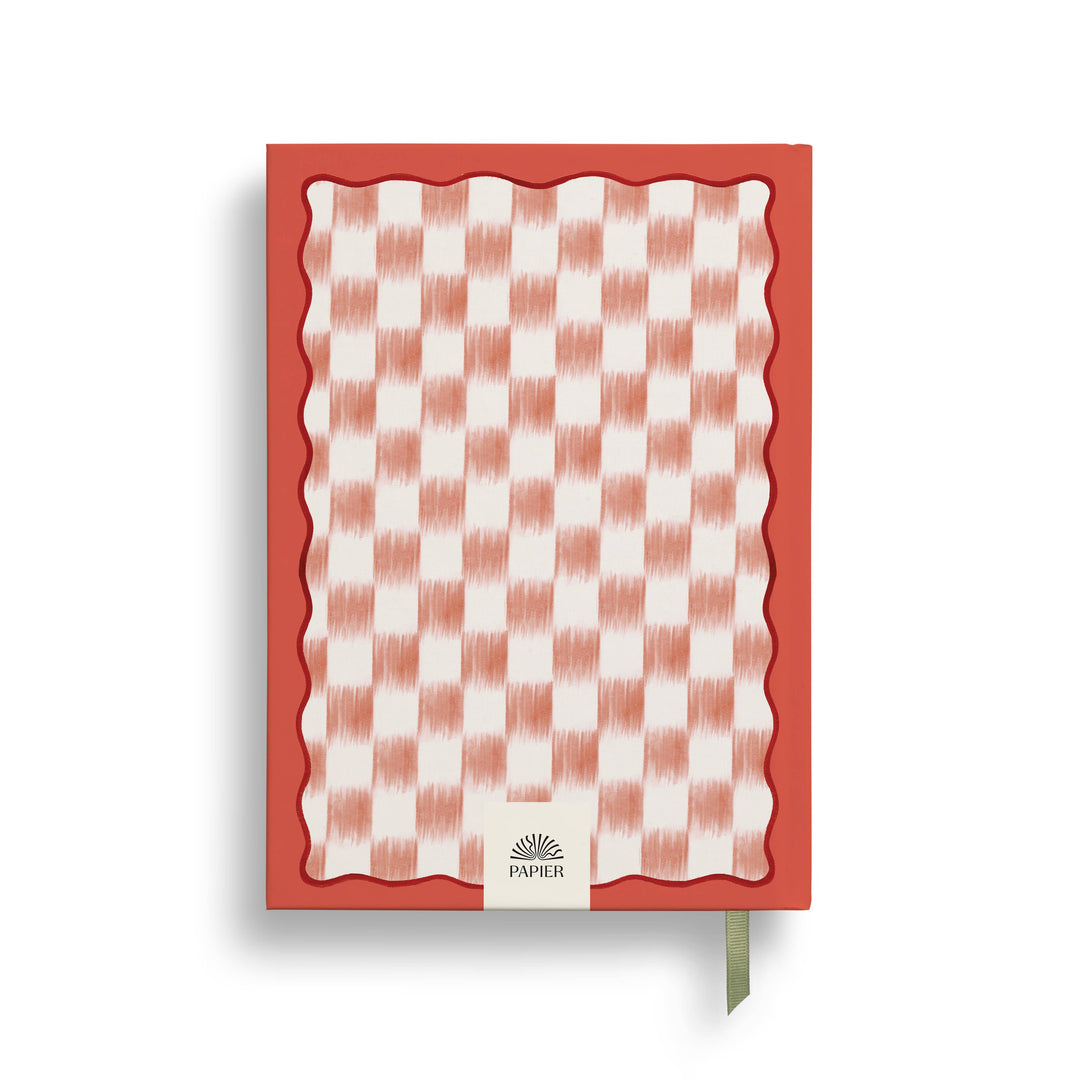 Papier paper Guided Wellness Journal, A5 Hardcover - Floral Ikat