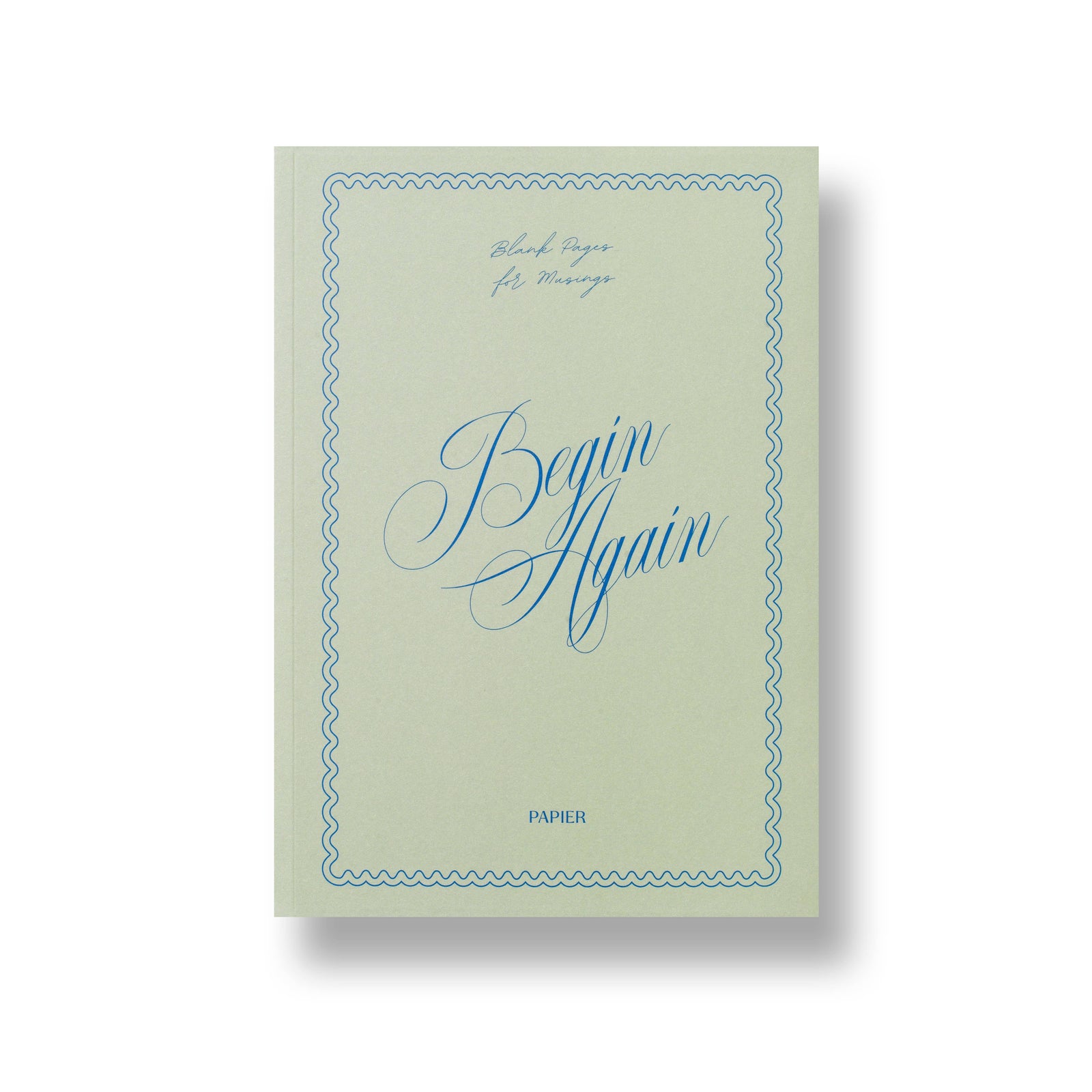Papier paper Lined Notebook, A5 Softcover - Begin Again