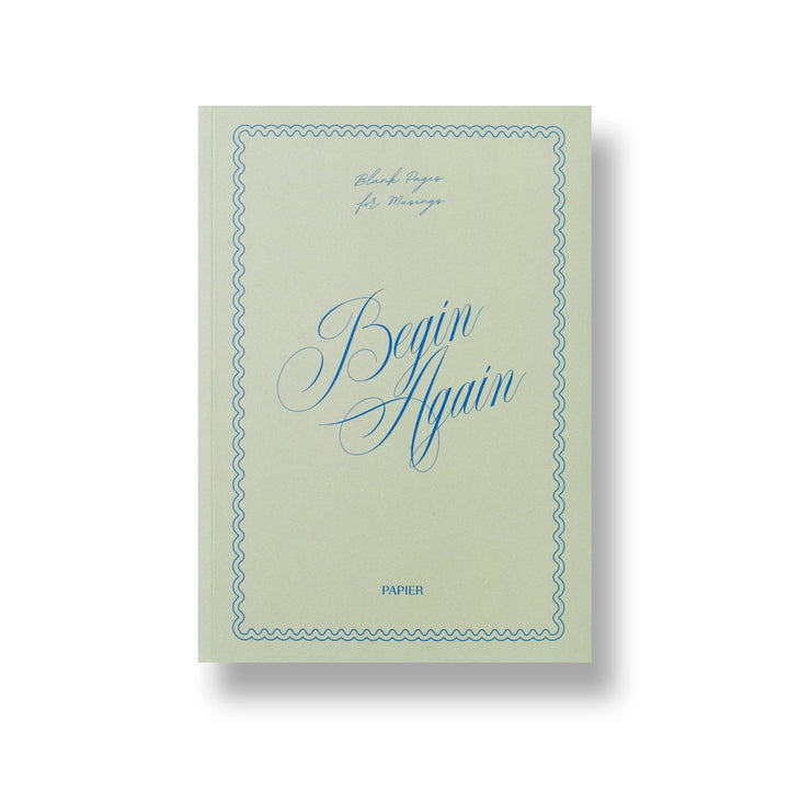 Papier paper Lined Notebook, A5 Softcover - Begin Again