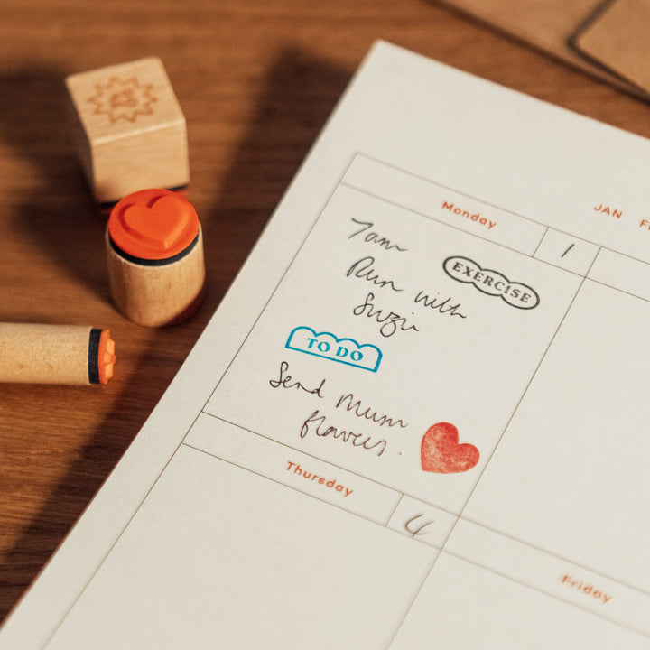 Papier paper Planner Stamp Set, Stamps & Ink - Good Day