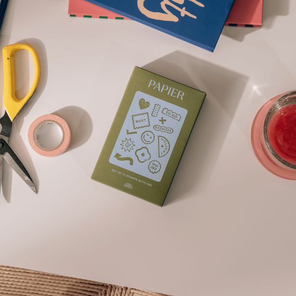 Papier paper Planner Stamp Set, Stamps & Ink - Good Day