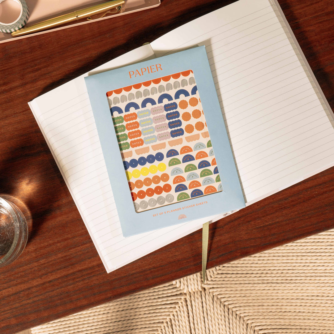 Papier paper Planner Stickers Silver New Packaging
