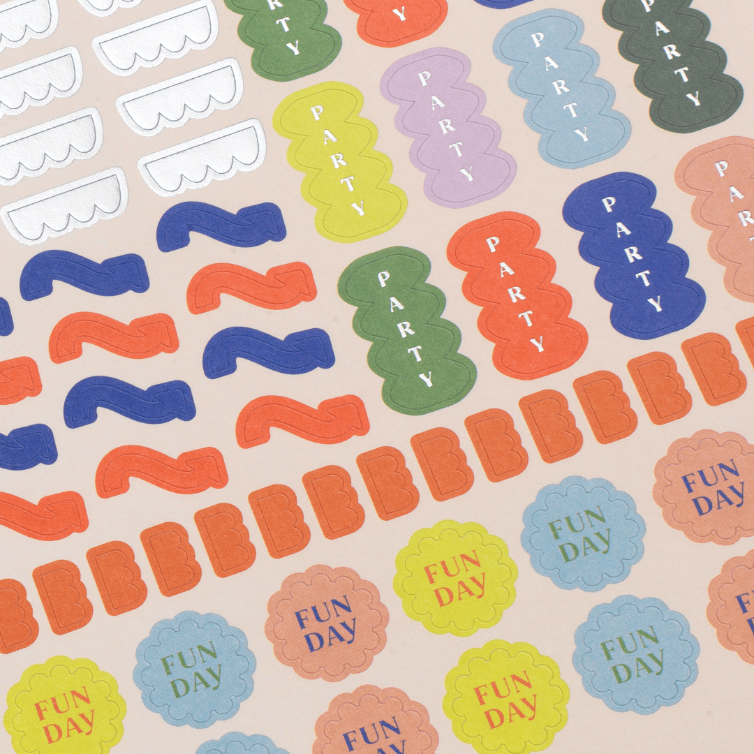 Papier paper Planner Stickers Silver New Packaging