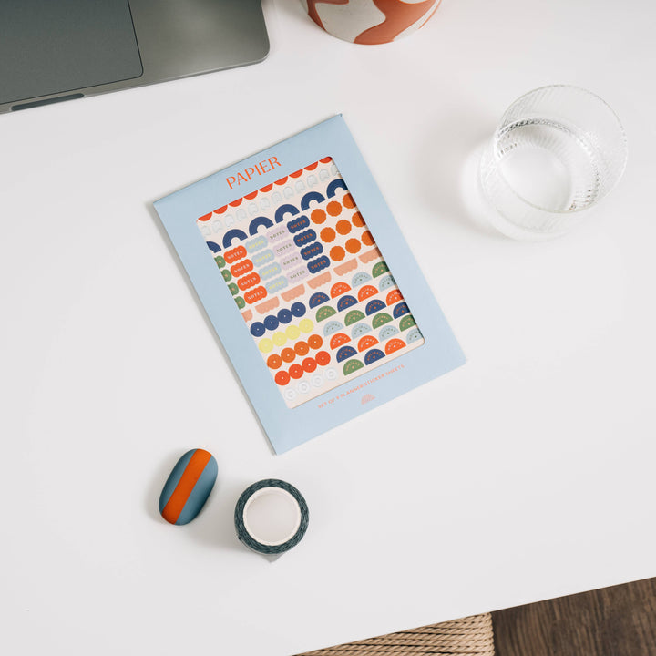 Papier paper Planner Stickers Silver New Packaging
